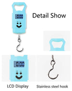 Portable Digital Luggage Scale – 50kg Hanging Travel Weight Scale with LCD Display