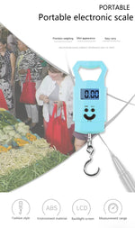 Portable Digital Luggage Scale – 50kg Hanging Travel Weight Scale with LCD Display