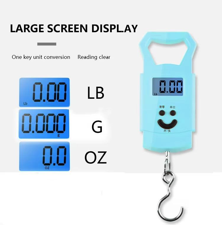 Portable Digital Luggage Scale – 50kg Hanging Travel Weight Scale with LCD Display