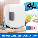 Portable Mini Car Fridge 4L - Compact Cooler & Warmer for Drinks, Skincare & Travel