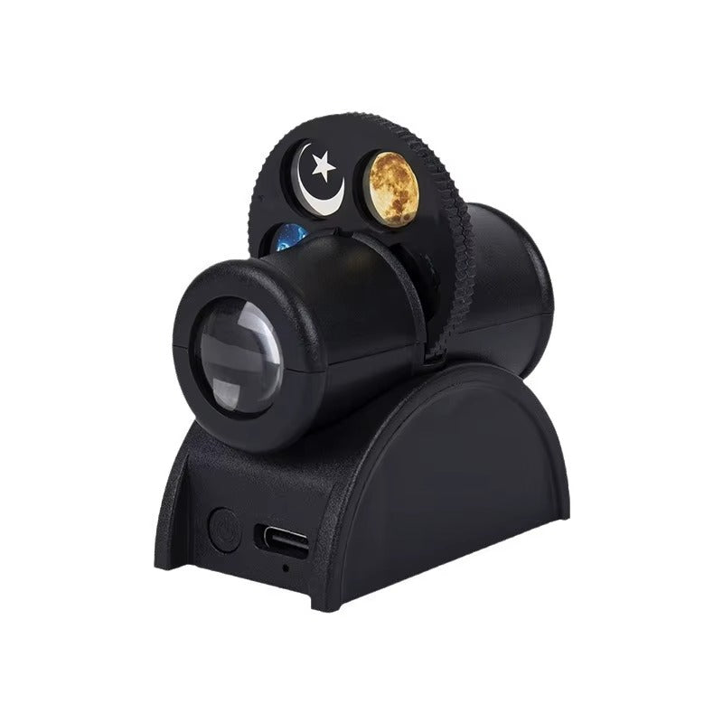 Star Projector Night Light – USB Rechargeable Galaxy Lamp with Projection Films