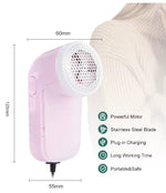 Electric Lint Remover for Clothes – Portable Fabric Shaver with 3-Blade System (USB Rechargeable)