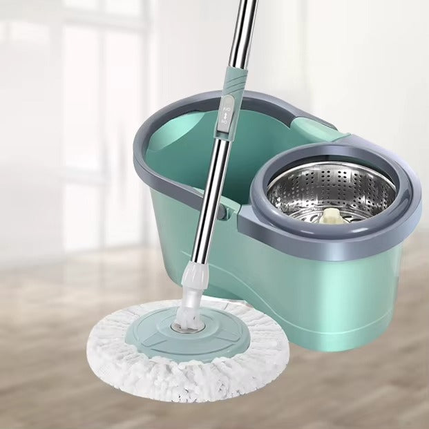 360° Spin Mop & Bucket Set – Adjustable Microfiber Floor Cleaning System