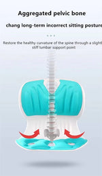 Ergonomic Orthopedic Lumbar Back Support Cushion for Office Chair – Posture Correction Seat for Adults & Children