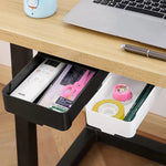 Under Desk Hidden Storage Drawer – Self-Adhesive Desk Organizer for Stationery, Accessories & Home Office Storage