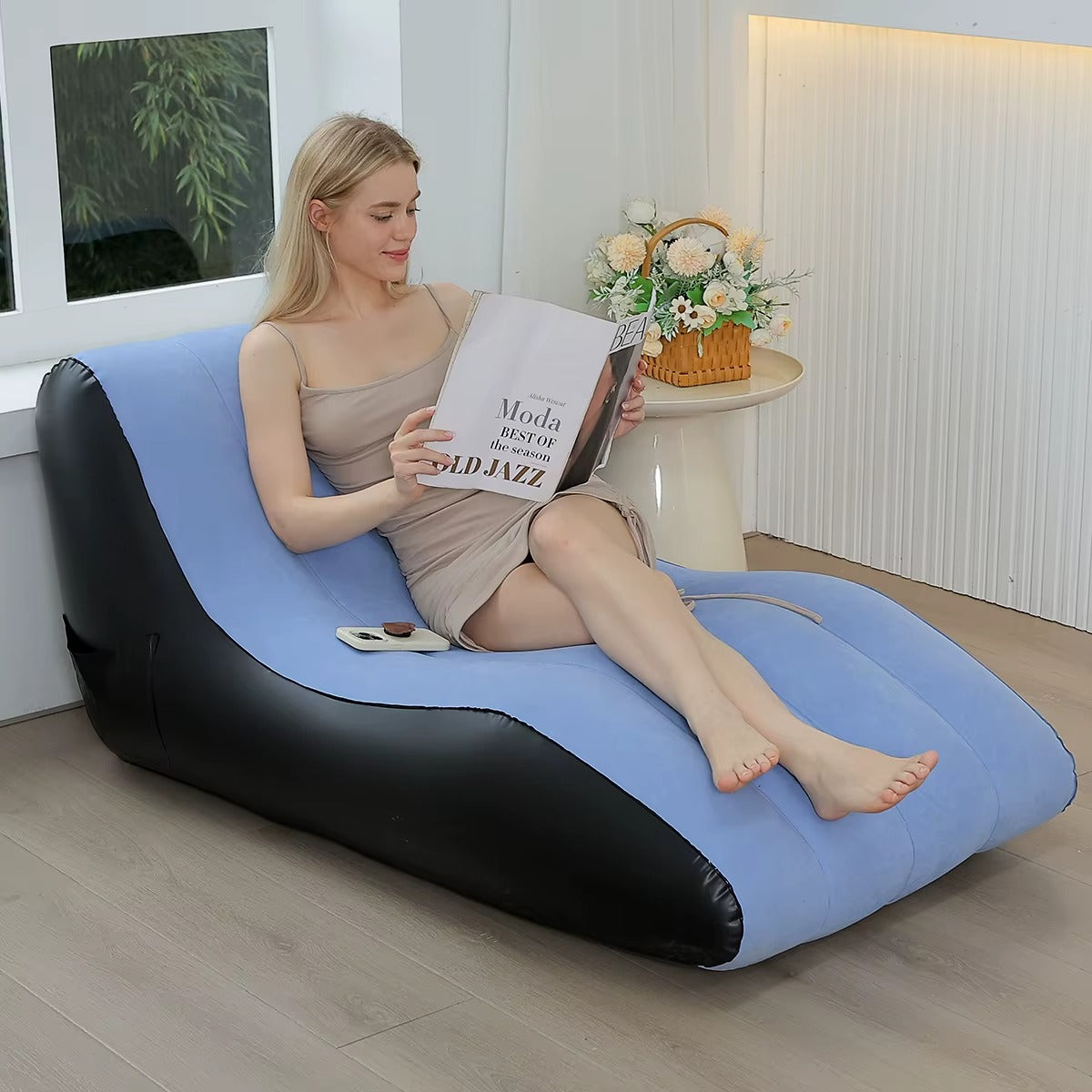 Waterproof Inflatable Air Sofa Bed – Portable Outdoor Lounge Chair