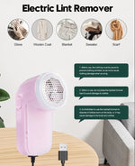 Electric Lint Remover for Clothes – Portable Fabric Shaver with 3-Blade System (USB Rechargeable)