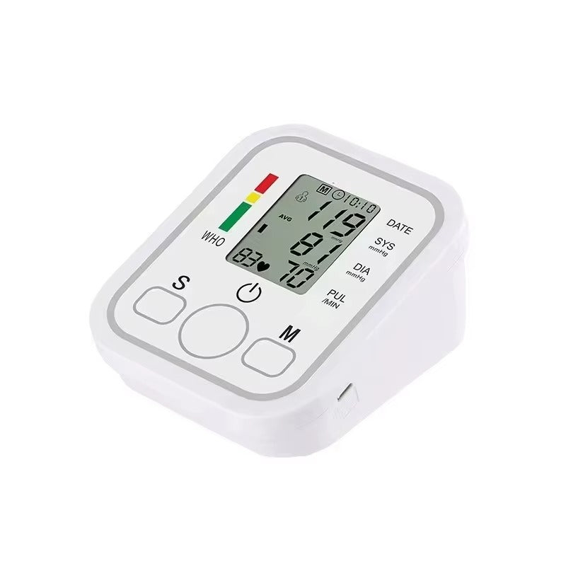 Digital Upper Arm Blood Pressure Monitor – Automatic BP Machine with LCD Display