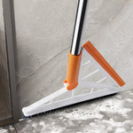2-in-1 V-Shaped Floor Scrubber & Squeegee – Gap Cleaning Brush with Long Handle (Bathroom & Tile Cleaning Tool)