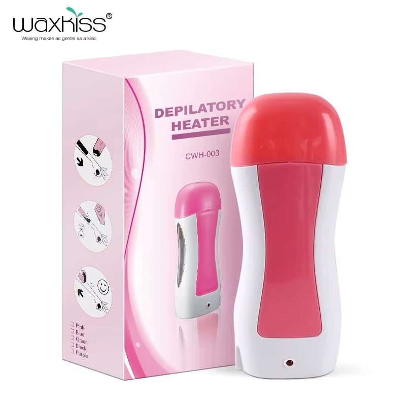 Waxkiss Roll-On Wax Heater Kit – Portable 3-in-1 Hair Removal Wax Machine (100ML)