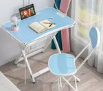 Adjustable Folding Study Desk with Chair