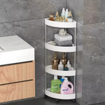 Slim Rolling Storage Cart – 4 Tier Corner Organizer with Wheels
