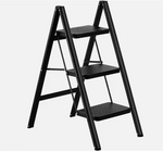 Folding 3-Step Ladder – Lightweight Anti-Slip Steel Household Step Stool