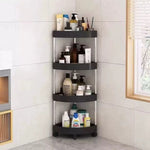 Slim Rolling Storage Cart – 4 Tier Corner Organizer with Wheels