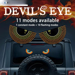 LED Devil Eye Car Windshield Decorative Light – RGB USB Atmosphere Signal Light (2PCS)