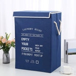 Collapsible Laundry Basket with Lid & Handles – Foldable Clothes Storage Hamper