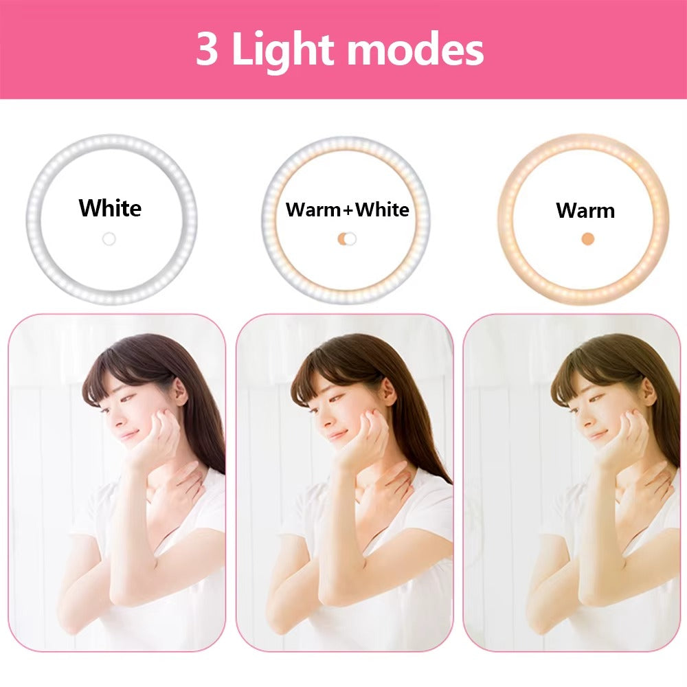 10-Inch LED Ring Light with Tripod & Remote – Dimmable Selfie & Video Light