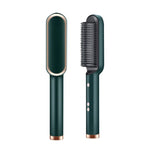 2-in-1 Ceramic Hot Comb Hair Straightener Brush – Negative Ion Electric Styling Comb