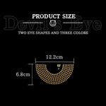 LED Devil Eye Car Windshield Decorative Light – RGB USB Atmosphere Signal Light (2PCS)