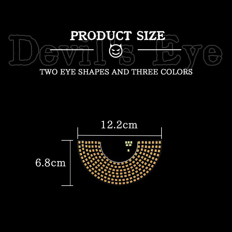 LED Devil Eye Car Windshield Decorative Light – RGB USB Atmosphere Signal Light (2PCS)