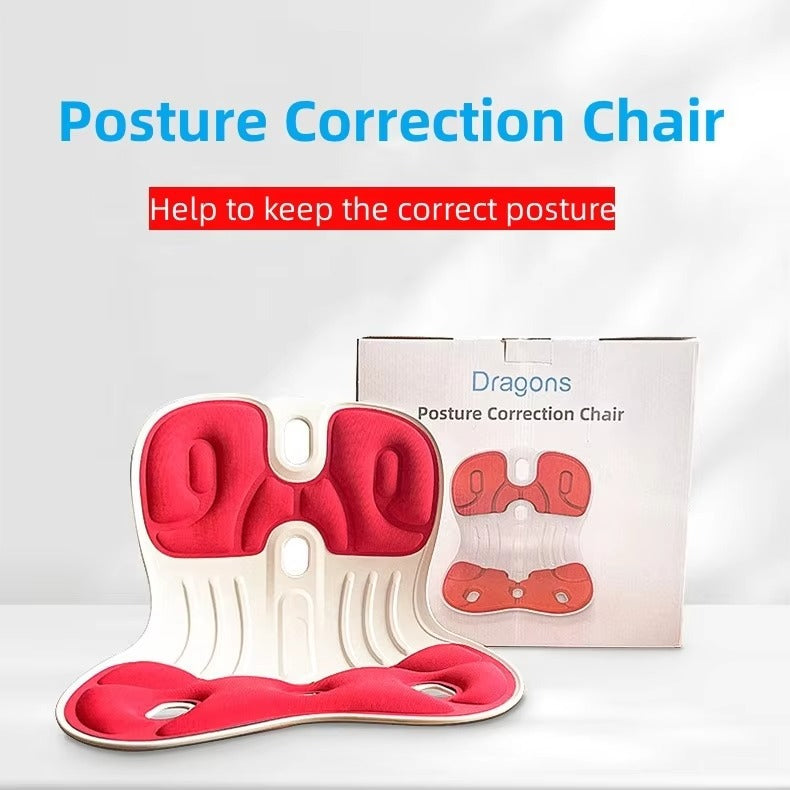 Ergonomic Orthopedic Lumbar Back Support Cushion for Office Chair – Posture Correction Seat for Adults & Children