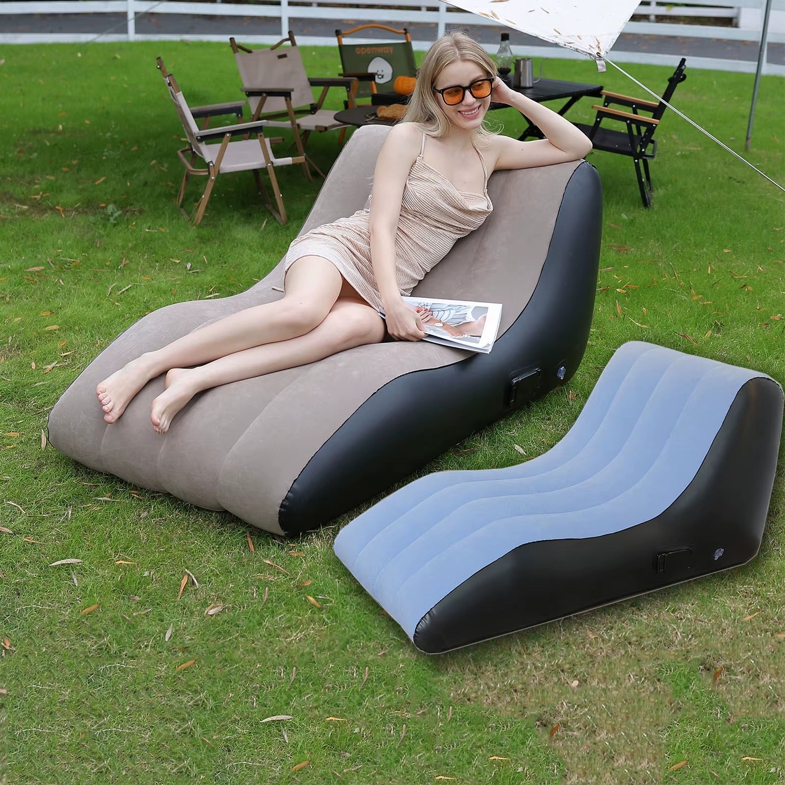Waterproof Inflatable Air Sofa Bed – Portable Outdoor Lounge Chair