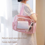 Dry-Wet Separation Travel Bag – Large Capacity Transparent Gym & Swimming Bag