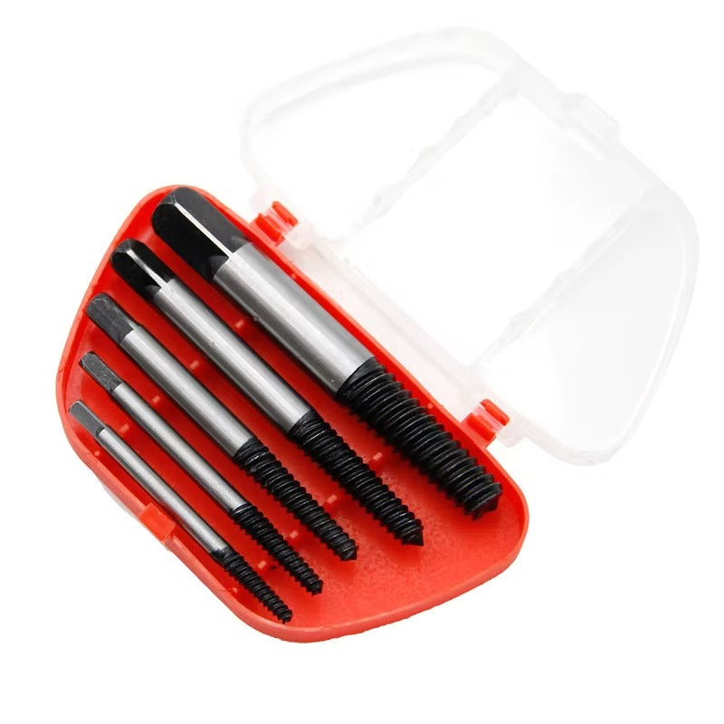 6PCS Broken Screw Extractor Set – Heavy Duty Damaged Bolt Remover Kit