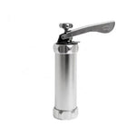 Stainless Steel Manual Cookie Press Kit – Biscuit Maker with 20 Cookie Molds & 4 Nozzles