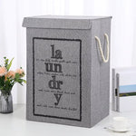 Collapsible Laundry Basket with Lid & Handles – Foldable Clothes Storage Hamper