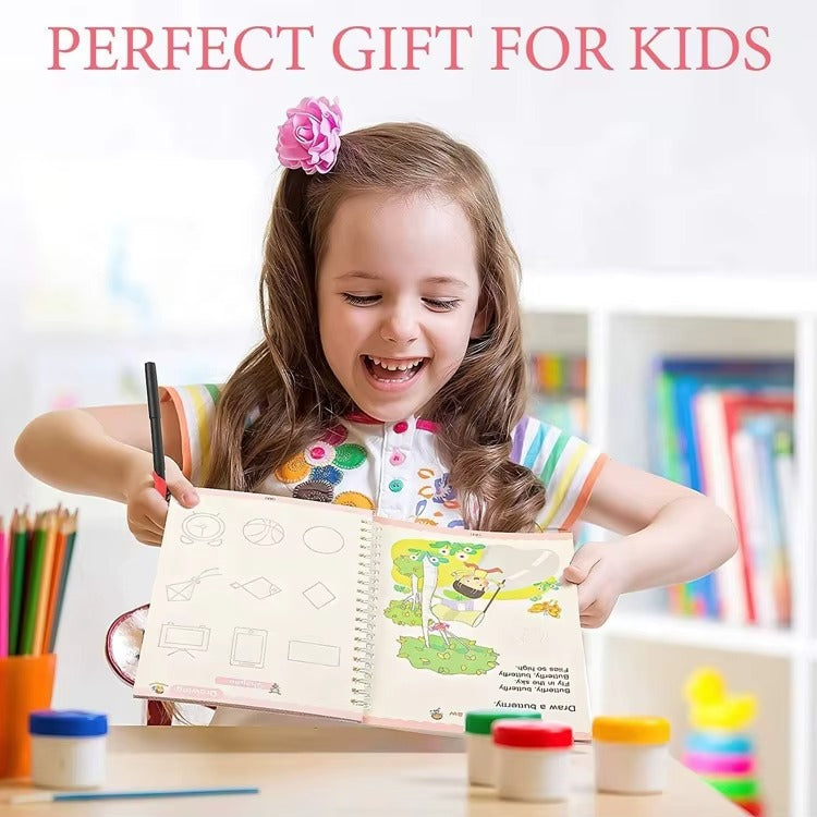 Magic Reusable Practice Copybook Set – Kids Calligraphy & Writing Learning Kit