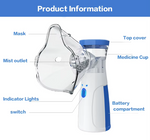Portable Mesh Nebulizer – USB Rechargeable Silent Nebulizer for Kids & Adults