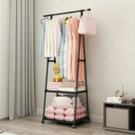 Multifunctional Clothes Rack – Floor Standing Mobile Garment Organizer & Drying Rack