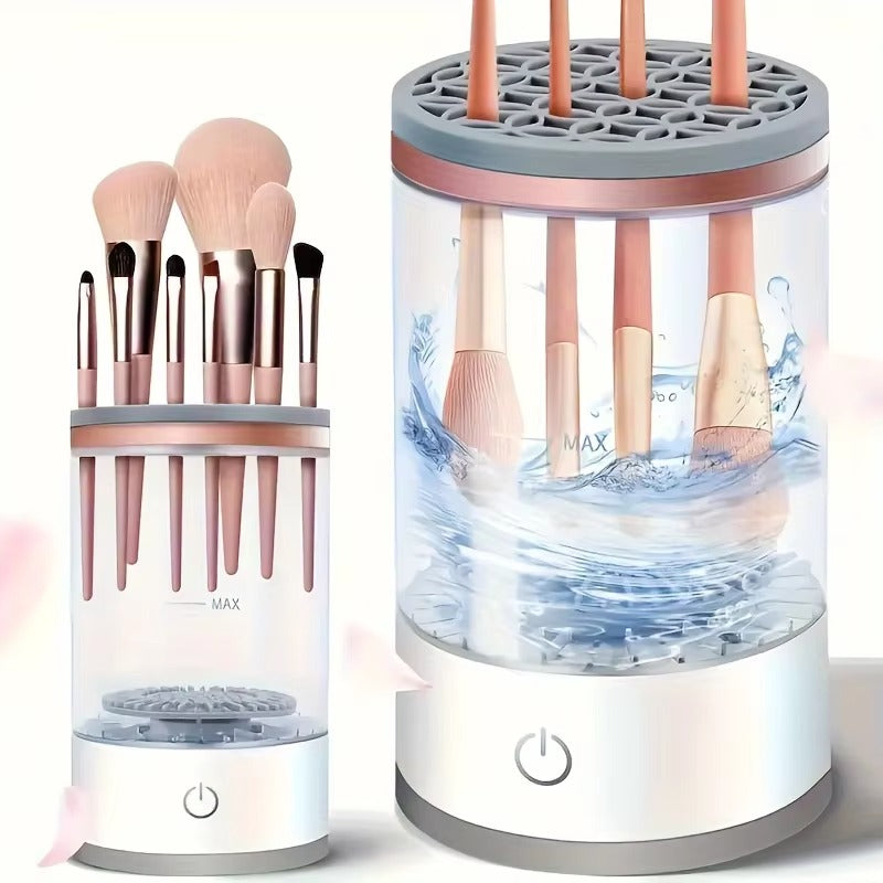 USB Powered Makeup Brush Cleaner – Battery Free Brush Washer & Dryer