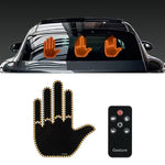 LED Car Gesture Light with Remote – Amber Warning Signal Lamp for Cars (3 Modes Funny Auto Light)