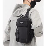 Men’s Crossbody Sling Bag – Compact Travel Chest Bag with Multi Pockets