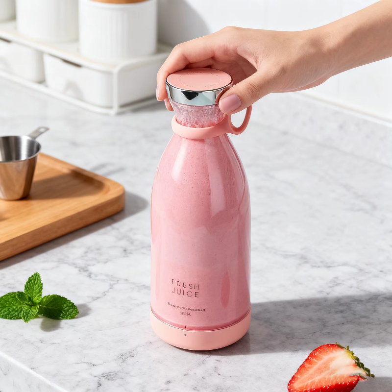 Portable USB Electric Juicer Blender – Mini Fruit Mixer & Smoothie Maker Cup (420ml)