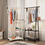 Multifunctional Clothes Rack – Floor Standing Mobile Garment Organizer & Drying Rack