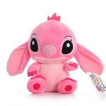 Stitch & Angel Valentine Plush 20 cm – Soft Galaxy Love Gift (Blue & Pink)