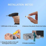 Wall Mounted Mop Holder – 6 Position Multi-Functional Broom & Tool Organizer