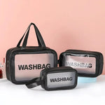 Waterproof Cosmetic Bag for Women – Portable Travel Makeup Storage Organizer | PVC Wash Bag