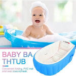 Inflatable Baby Bath Tub – Foldable Portable Newborn Bath Basin with Air Pump (Safe & Comfortable Baby Bath)