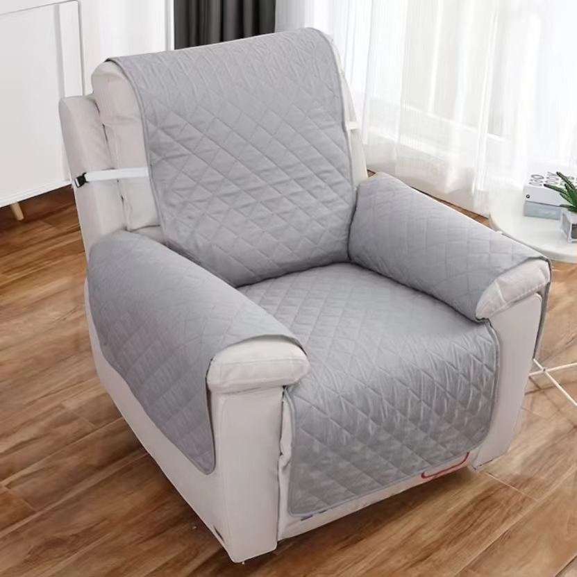 Solid Color Recliner Sofa Cover – Anti-Slip Armchair Protector for Pets, Kids & Daily Use (1 Seater)