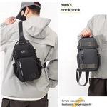 Men’s Crossbody Sling Bag – Compact Travel Chest Bag with Multi Pockets