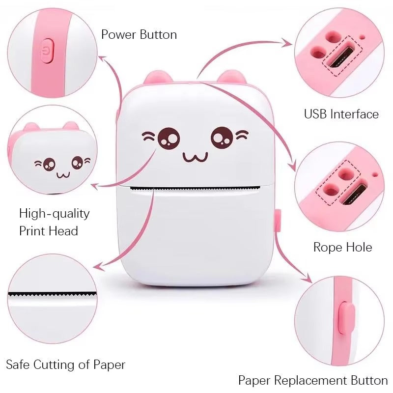 C9 Mini Portable Thermal Printer – Wireless Bluetooth Pocket Printer