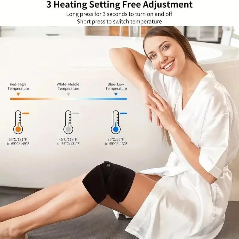 Heated Knee Pain Relief Pad – USB Electric Heating Support for Joint Pain & Muscle Recovery