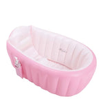 Inflatable Baby Bath Tub – Foldable Portable Newborn Bath Basin with Air Pump (Safe & Comfortable Baby Bath)