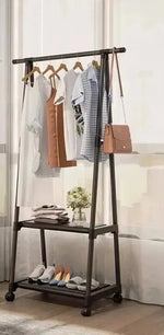 Multifunctional Clothes Rack – Floor Standing Mobile Garment Organizer & Drying Rack