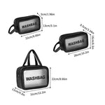 Waterproof Cosmetic Bag for Women – Portable Travel Makeup Storage Organizer | PVC Wash Bag