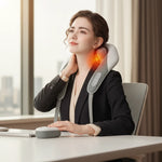 Shiatsu Neck &amp; Shoulder Massager with Heat – Deep Tissue Kneading Back &amp; Body Massage Device